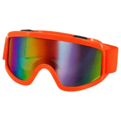 80-tals Skidglasögon Neonorange