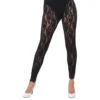 80-tals Spets Tights Svarta
