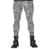 80-tals Zebramönstrade Leggings Herr