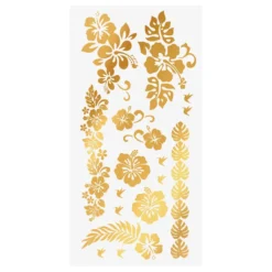 Tatueringar Blommor Guld