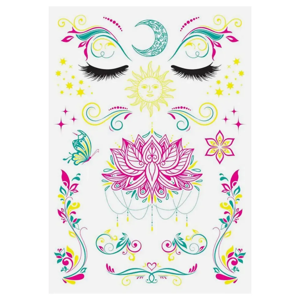Tatueringar UV Neon Mystik