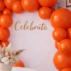Återanvändbar Ballonggirlang Orange