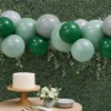 Återanvändbar Ballonggirlang Grön Mix