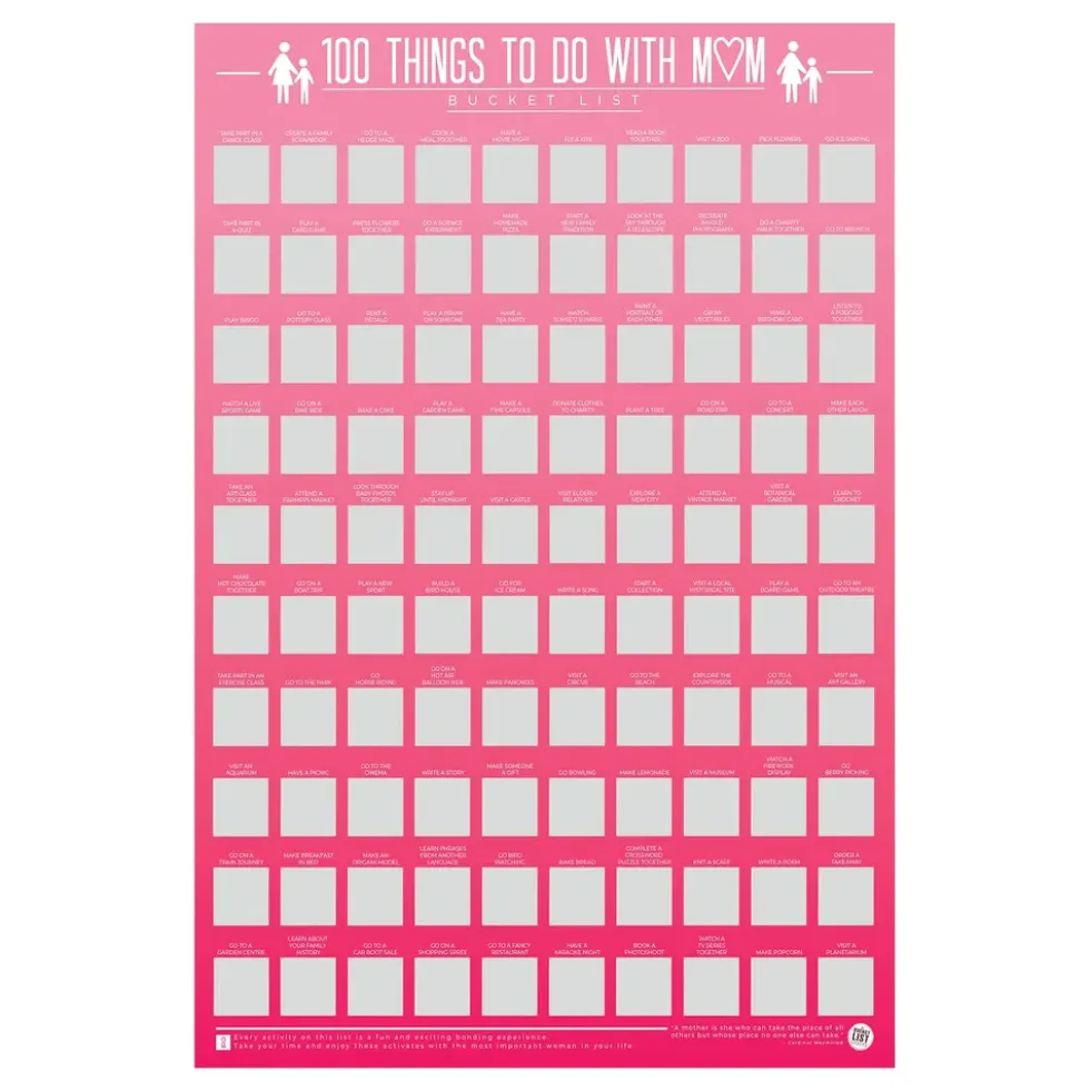 100 Things To Do With Mum Bucket List Skraptavla