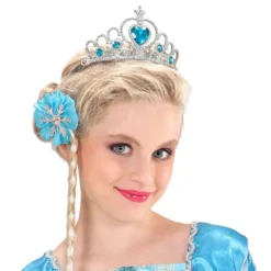 Tiara Silver med Turkosa Stenar