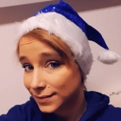 Tomteluva Blå Glitter