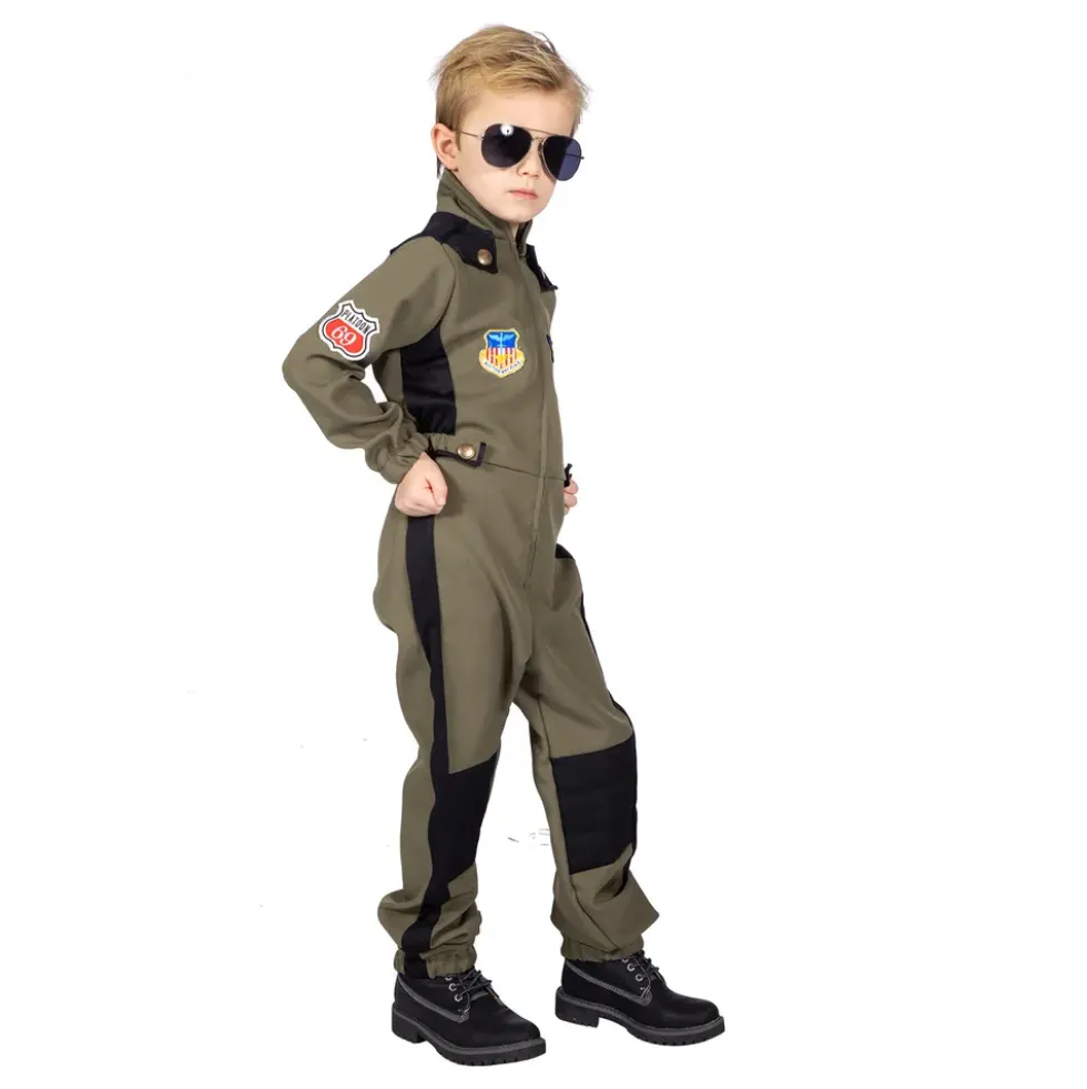 Top Pilot Barn Maskeraddräkt