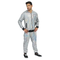 Tracksuit Geometrisk Iridescent Silver