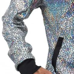Tracksuit Geometrisk Iridescent Silver