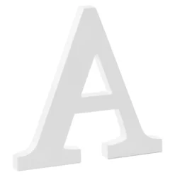 Träbokstäver Vita