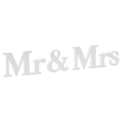 Träbokstäver Vita Mr & Mrs