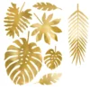 Tropiska Löv Guld Metallic