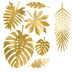 Tropiska Löv Guld Metallic