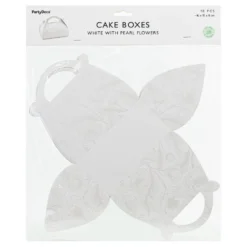 Tårtboxar Blommor Vita