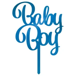Tårtdekoration Baby Boy i Akryl