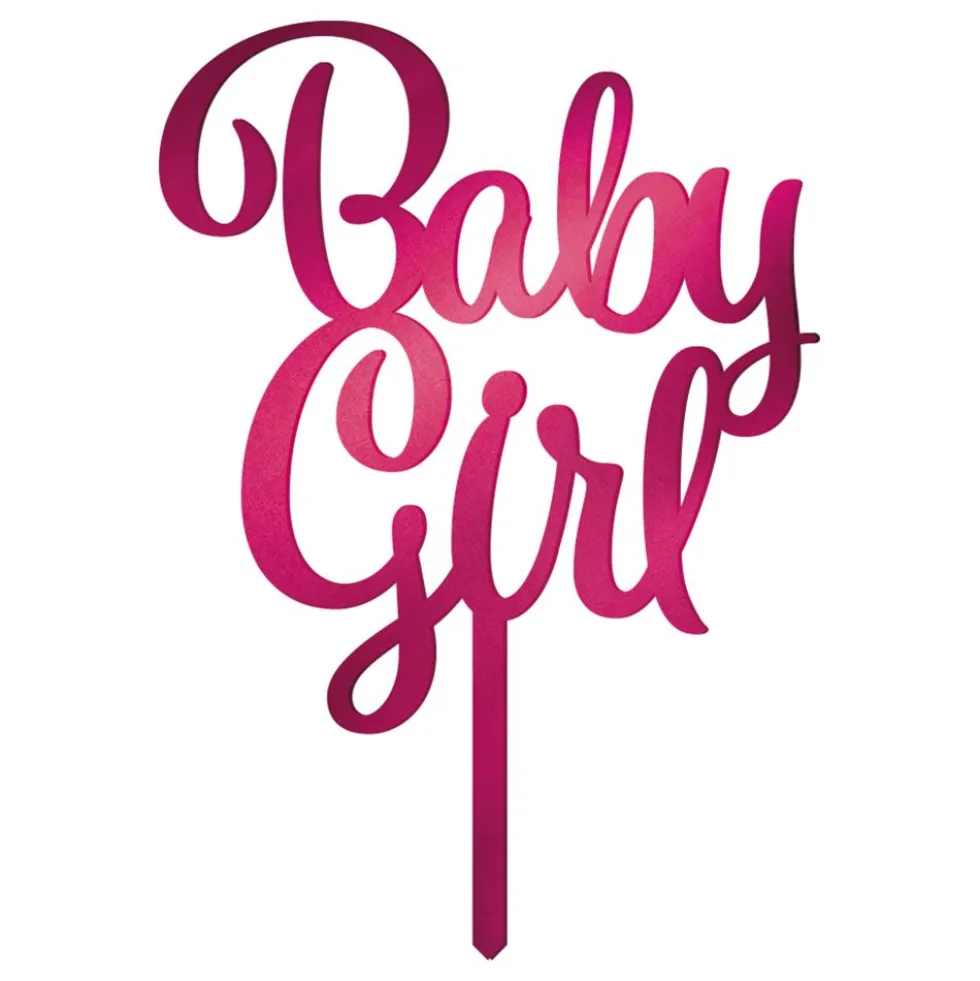 Tårtdekoration Baby Girl i Akryl