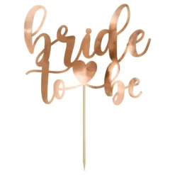 Tårtdekoration Bride To Be Rosé