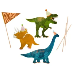 Tårtdekorationer Dinosaurier