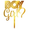 Tårtdekoration Gender Reveal i Akryl