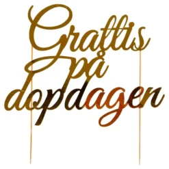 Tårtdekoration Grattis på Dopdagen