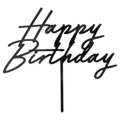 Tårtdekoration Happy Birthday i Akryl