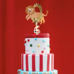 Tårtdekoration Lejon i Ring Cirkus