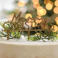 Tårtdekoration Merry Chrismas