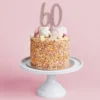 Tårtdekoration 60 Roséguld i Akryl