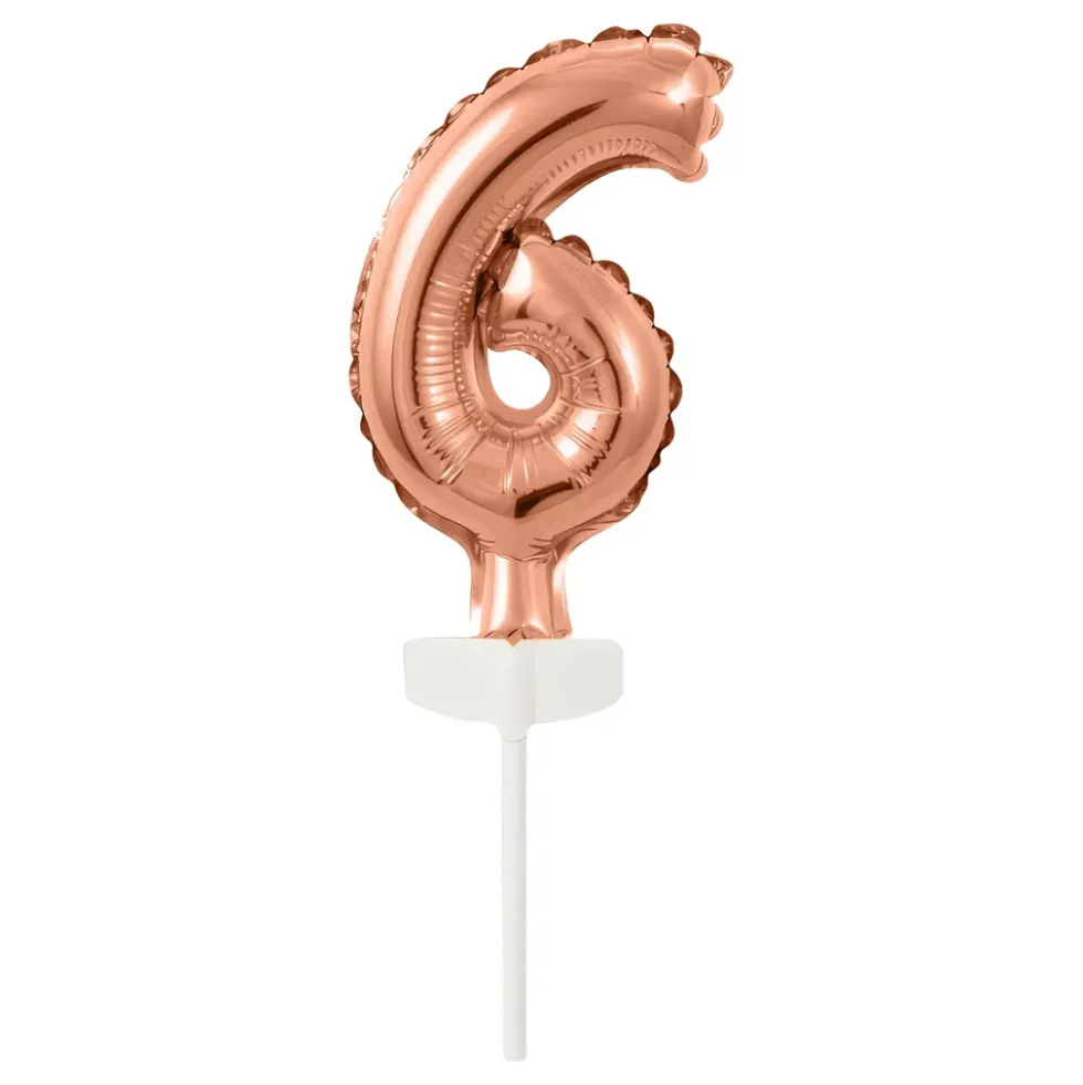 Tårtdekoration Sifferballong Mini Roséguld