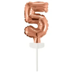 Tårtdekoration Sifferballong Mini Roséguld