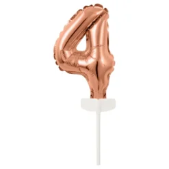 Tårtdekoration Sifferballong Mini Roséguld