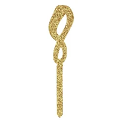 Tårtdekoration Siffra Guld Glitter i Akryl
