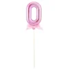 Tårtdekoration Siffra Rosa med Rosett