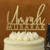 Tårtdekoration Umrah Mubarak i Akryl