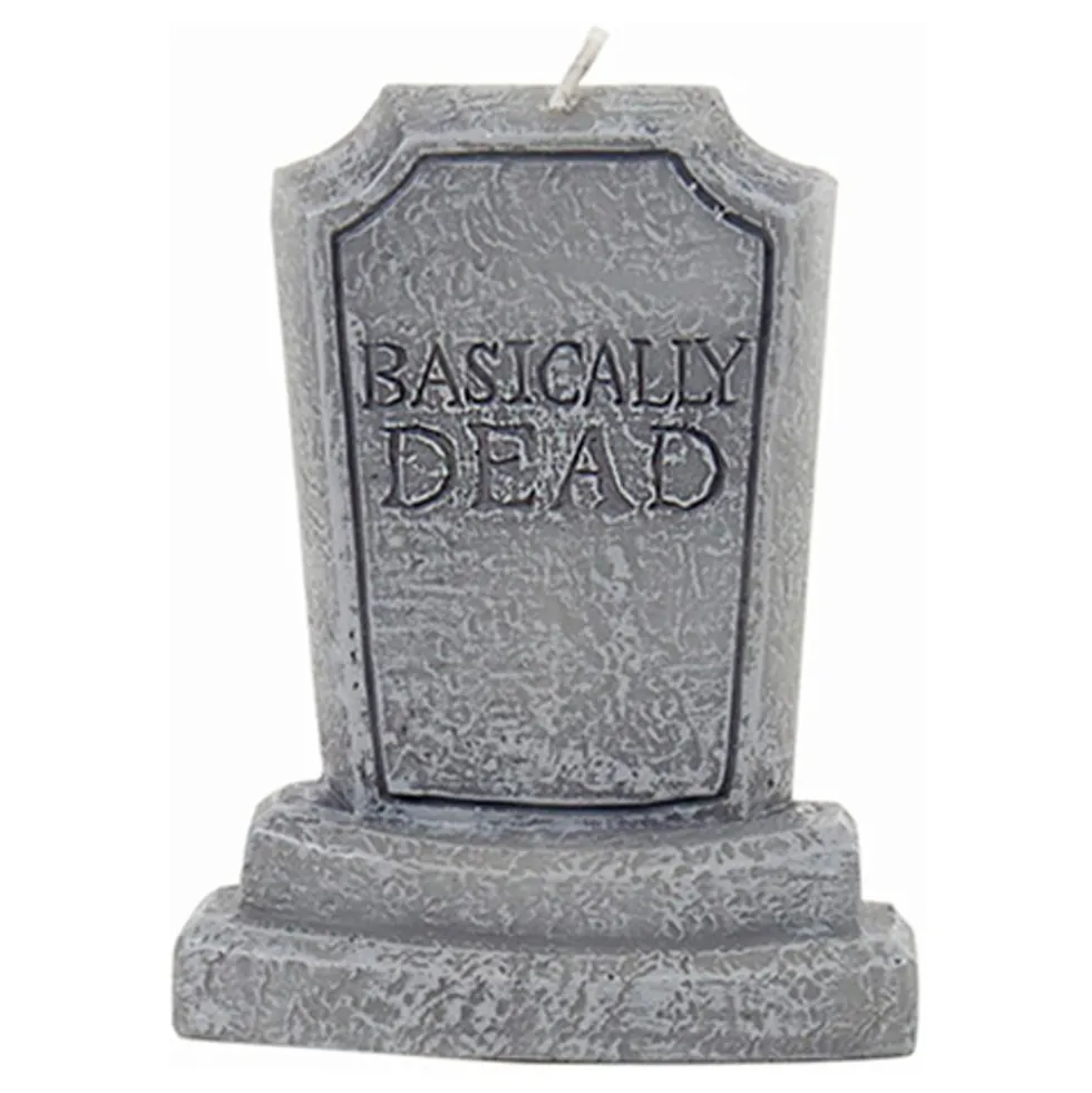Tårtljus Gravsten Basically Dead