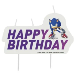 Tårtljus Happy Birthday Sonic