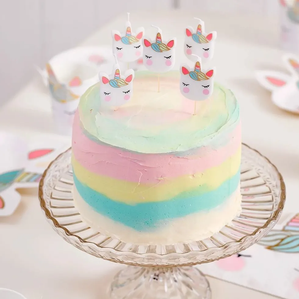 Tårtljus Love Unicorns Enhörningshuvud