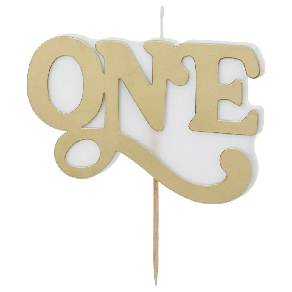 Tårtljus One Guld