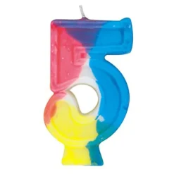 Tårtljus Regnbågsfärgade