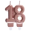 Tårtljus 18 Roséguld