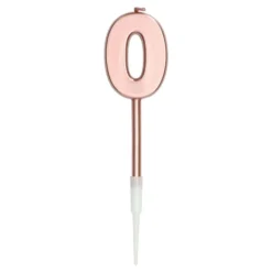 Tårtljus Roséguld Metallic