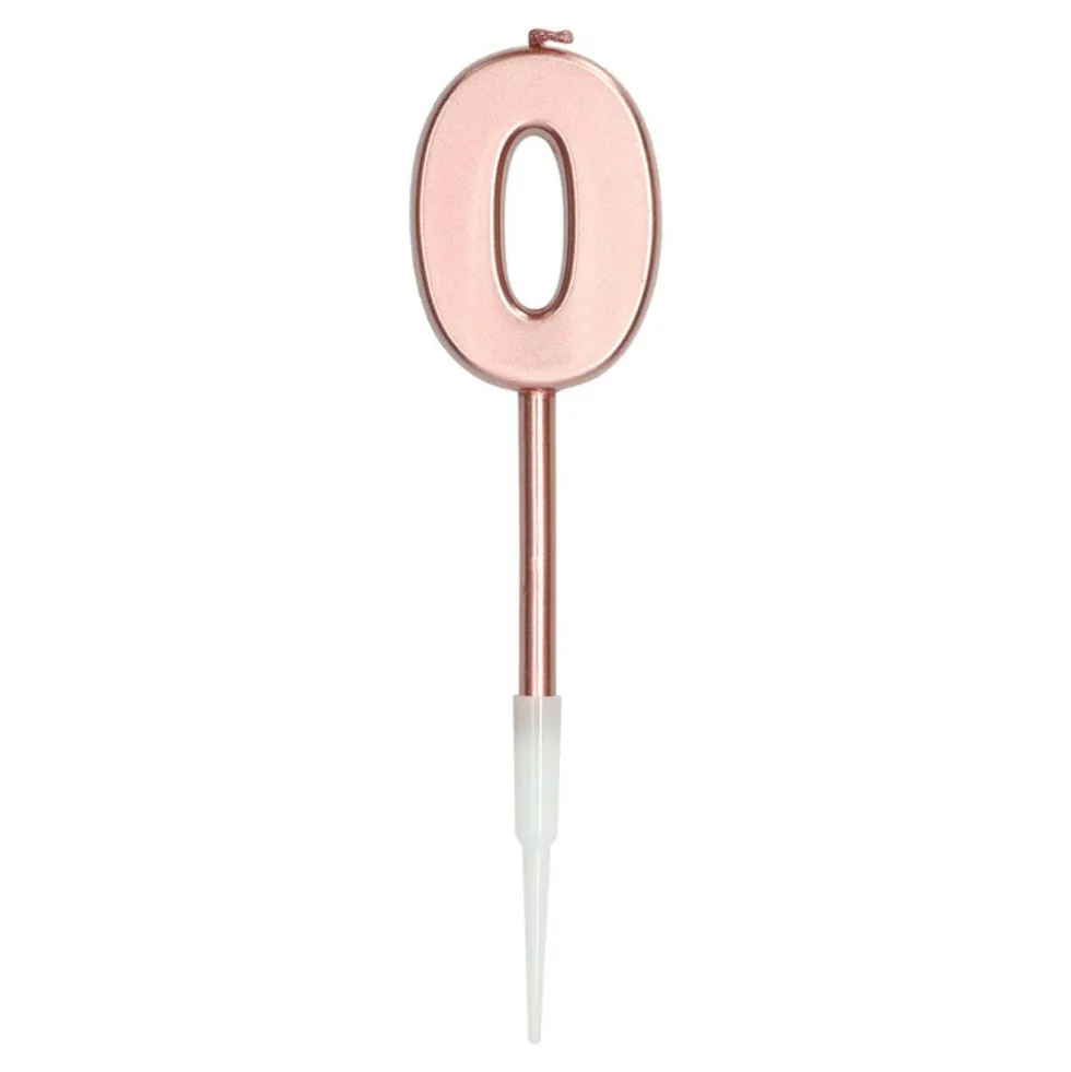 Tårtljus Roséguld Metallic