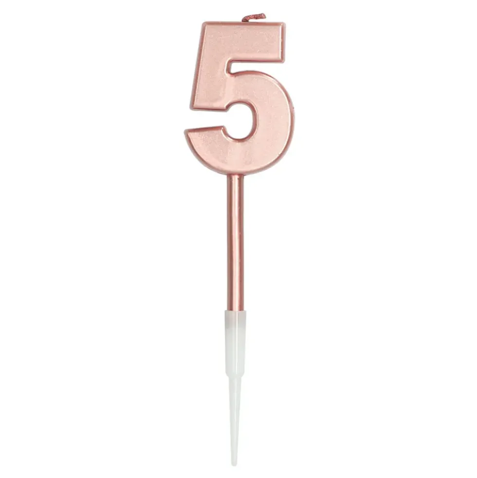Tårtljus Roséguld Metallic