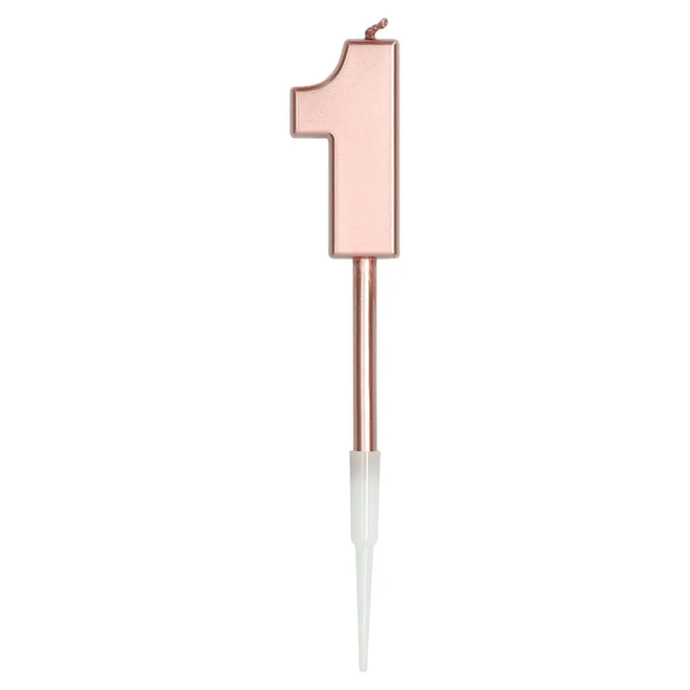 Tårtljus Roséguld Metallic