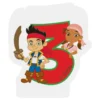 Tårtljus Siffra 3 Captain Jake