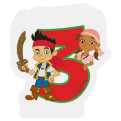 Tårtljus Siffra 3 Captain Jake
