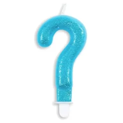 Tårtljus Siffra Glitter Blå