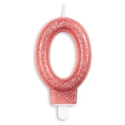 Tårtljus Siffra Glitter Roséguld