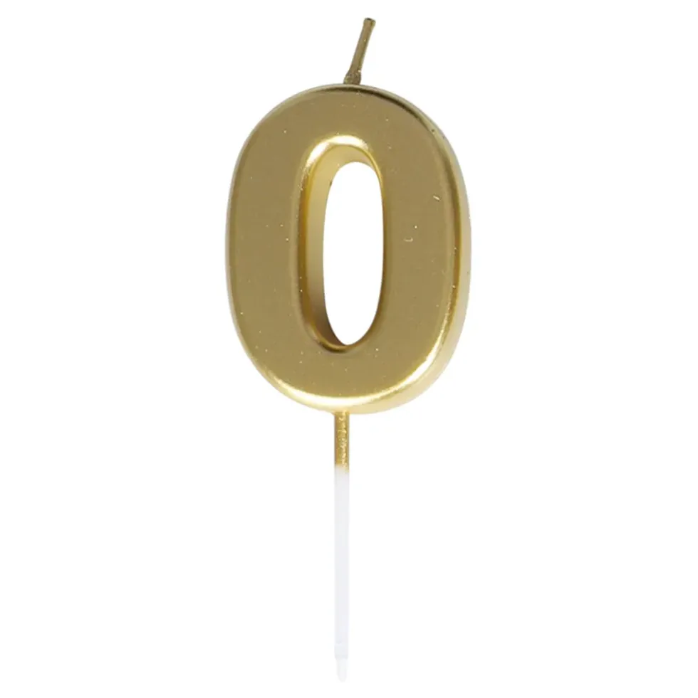 Tårtljus Siffra Guld