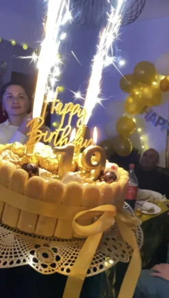 Tårtljus Siffra Guld